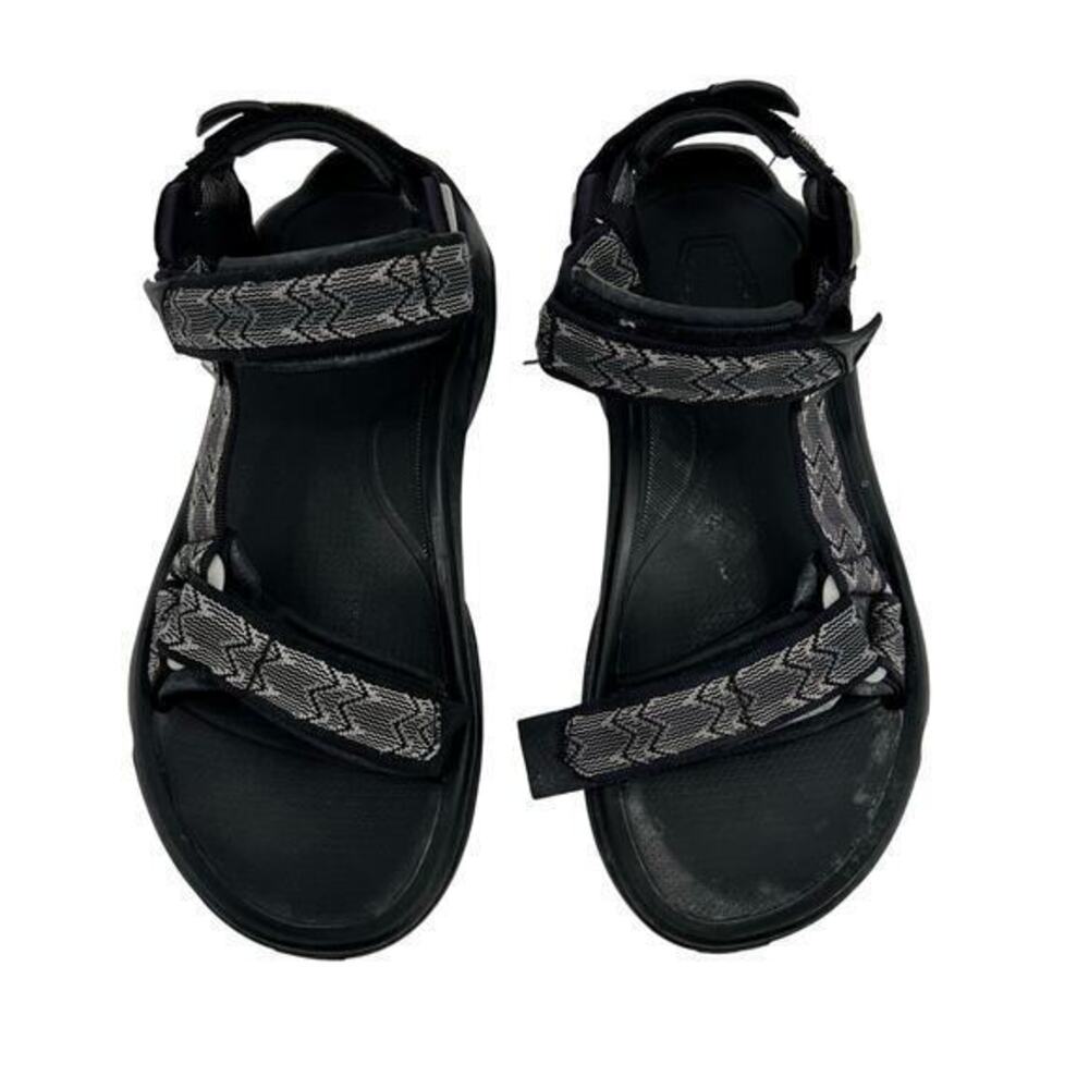 Teva Black Strap Cushioned Rubber Outdoor Sport Slingback Sandal Shoes Men US 11